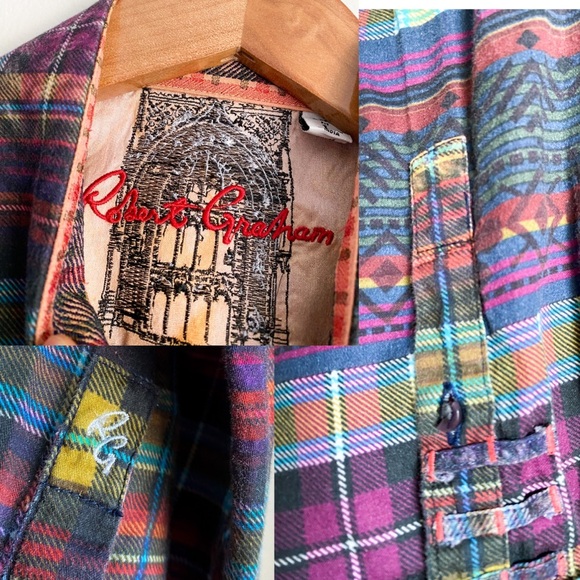 Skull Skeleton Evil Devil Geometric Gold Trimmed Classic Fit Shirt - Picture 11 of 12